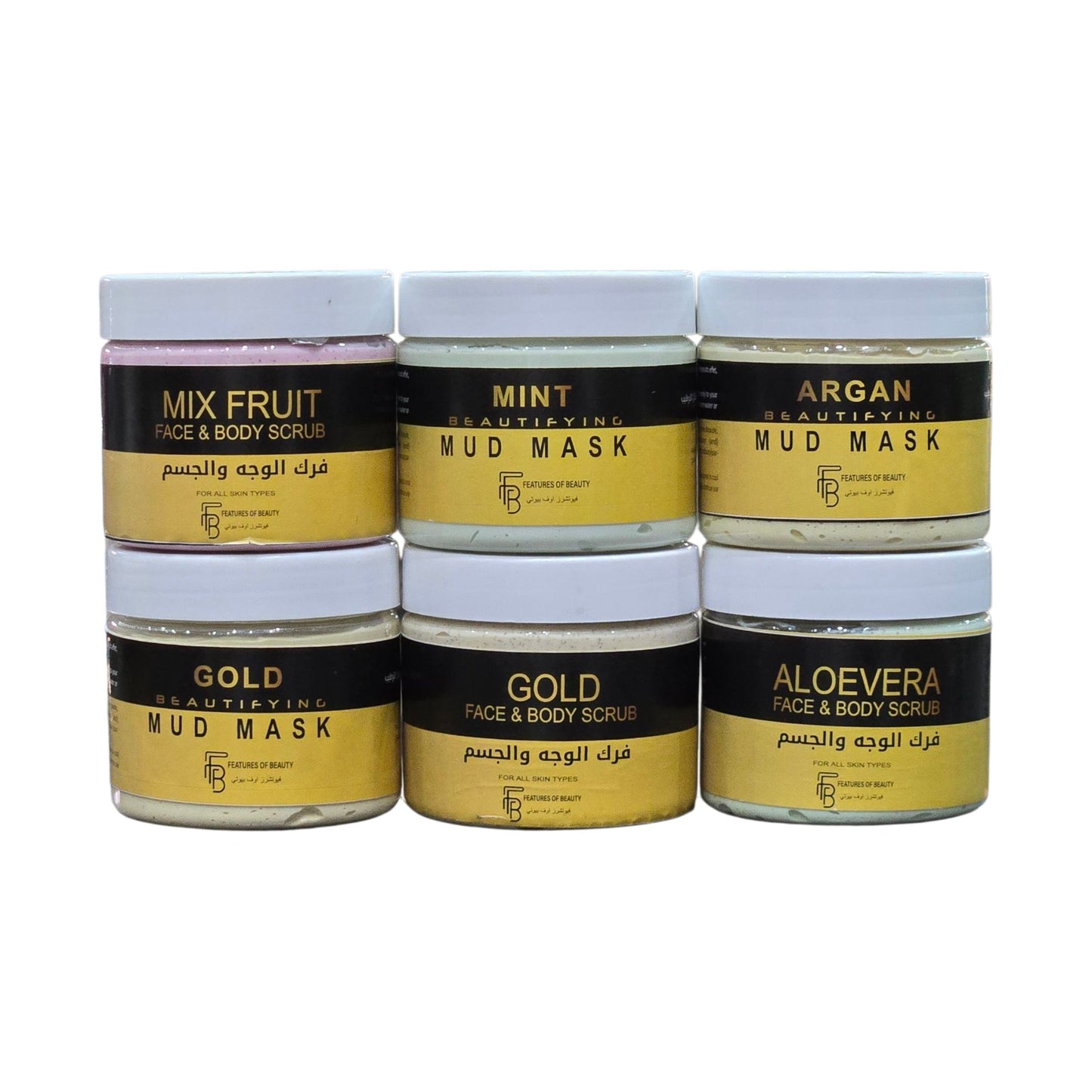 Mud Mask + Body Scrub Combo – 6 for AED 120
